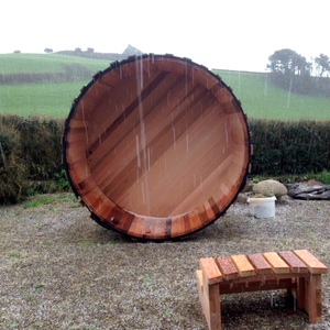 Pre-loved hot tub at its new home in Devon, March 2014